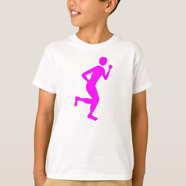 T-shirt Coureur (Homme) - Magenta (Devant)