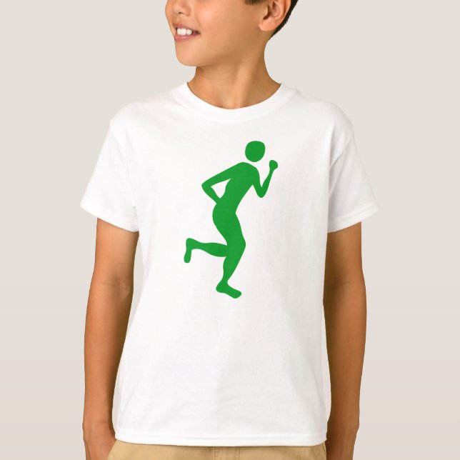 T-shirt Coureur (Homme) - Vert herbe (Devant)