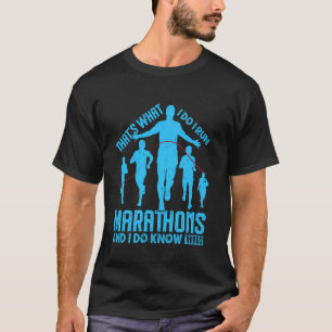 T-shirt Coureurs C'EST CE QUE JE FAIS JE COURS DES MARATHO
