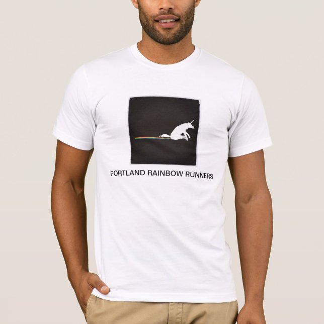 T-shirt Coureurs d'arc-en-ciel de Portland (Devant)