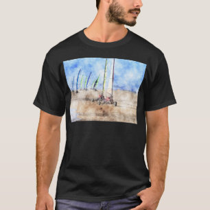 T-shirt Coureurs de Blokart sur la plage