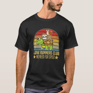 T-shirt Coureurs Lents Club Pas Besoin De Vitesse Tortue F