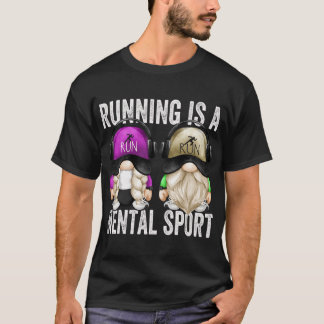 T-shirt Coureurs Mignons Gnome Couple Funny Runny Est Un M
