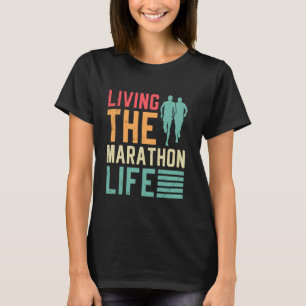 T-shirt Coureurs VIVANT CETTE VIE DE MARATHON Drôle de Mar