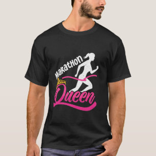T-shirt Coureuse REINE DU MARATHON Course drôle Marathon