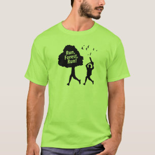 T-shirt Courez la course de forêt