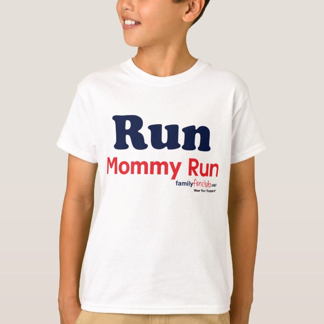 T-shirt Courez la course de maman (Devant)