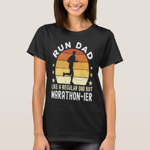 T-shirt Courez papa Comme un papa ordinaire mais marathon 
