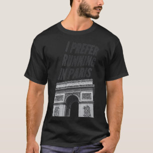 T-shirt Courir à Paris pour les coureurs qui aiment Paris
