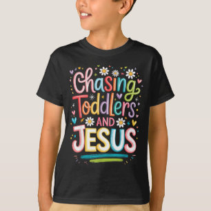 T-shirt Courir après les tout-petits et Jésus
