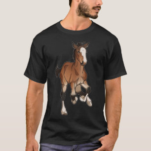 T-shirt Courir Clydesdale Foal