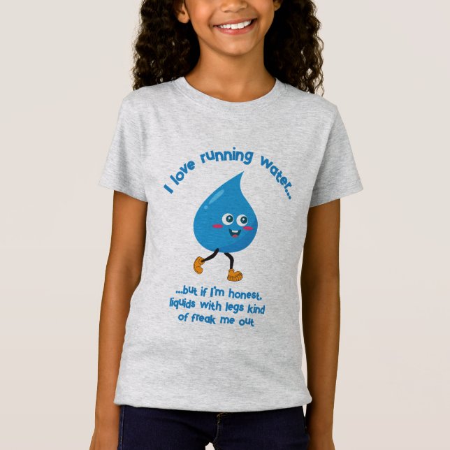 T-Shirt Courir De L'Eau Me Frappe ! (Devant)