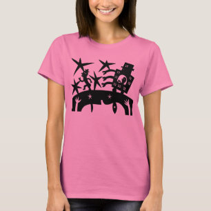 T-shirt Courir D'Un Robot