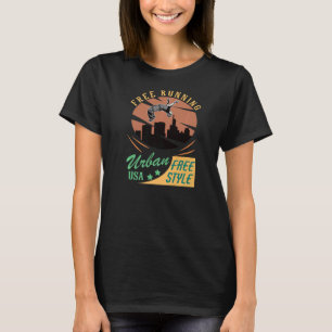 T-shirt Courir gratuitement Style Parkour Extrem Sport vid