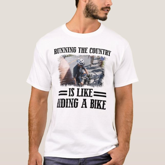 T-shirt Courir Le Pays, C'Est Comme Faire Du Vélo  (Devant)