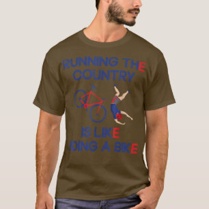 T-shirt Courir Le Pays, C'Est Comme Faire Un Vélo Automne