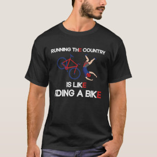 T-shirt Courir Le Pays, C'Est Comme Faire Un Vélo Automne
