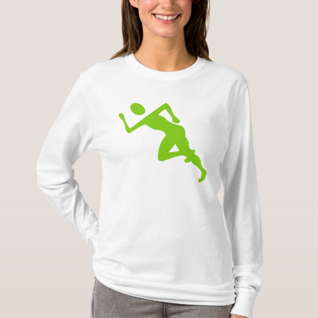 T-shirt Courir - Martian Green (Devant)