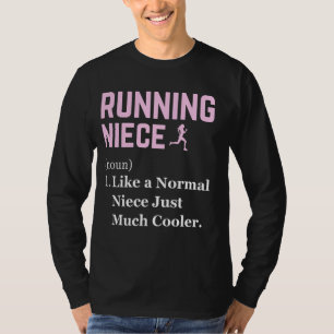 T-shirt Courir nièce Définition Drôle Coureur Jogging Niec