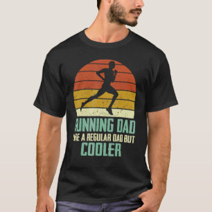 T-shirt Courir Papa Comme Un Père Régulier Mais Un Maratho
