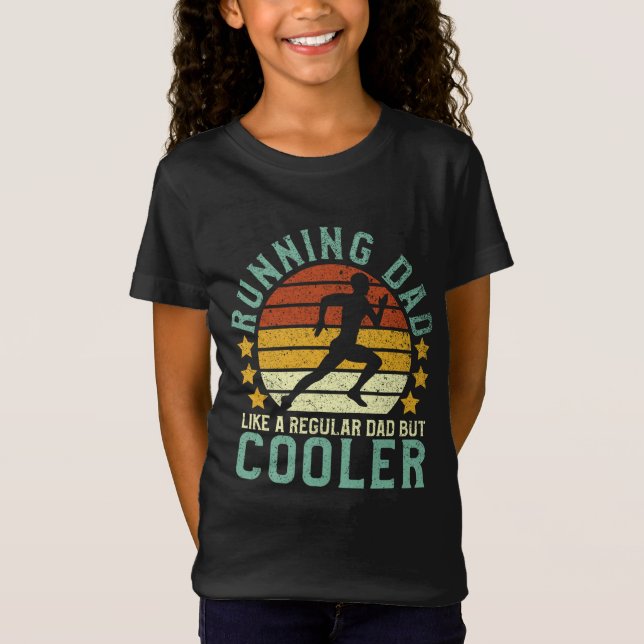 T-Shirt Courir Papa Drôle Marathon Coureur Fête des pères  (Devant)