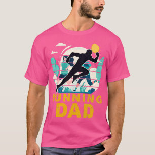 T-shirt Courir papa drôle Marathon coureur père27s Jour i