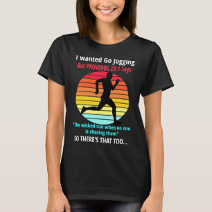 T-shirt Courir - Proverbes 281 Citation de la Bible Christ