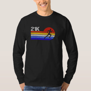 T-shirt Courir vintage 21K Semi-Marathon Courir Demi-Marat