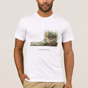 T-shirt courlis cendré Long-affiché, John Audubon