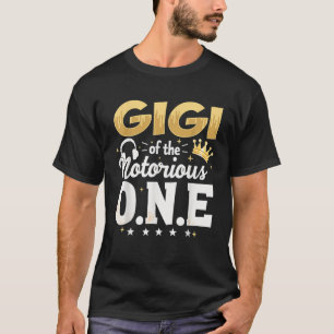 T-shirt Couronne 1er anniversaire grand-mère Gigi de notor
