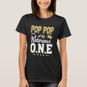 T-shirt Couronne 1er Anniversaire Grand-Père Pop Pop Pop D