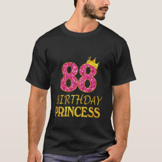 T-shirt Couronne 88e anniversaire Princesse Chemise fille
