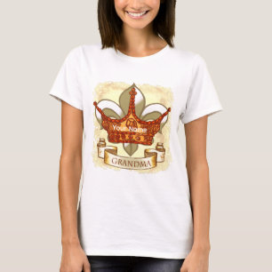 T-Shirt Couronne Bannière Reine Grand-Mère