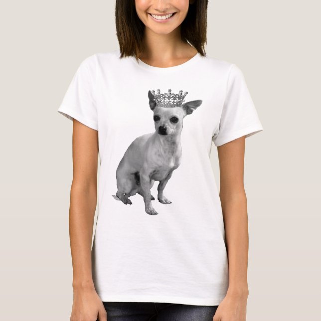 T-shirt COURONNE de chien de CHIWAWA (Devant)