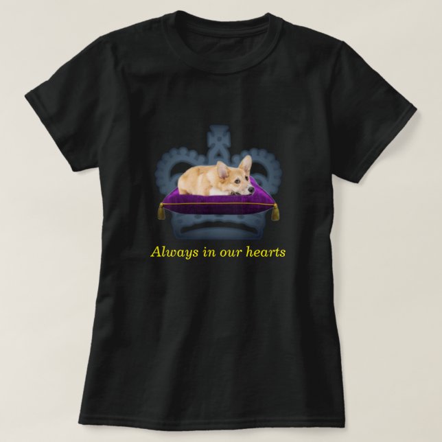 T-shirt Couronne de coussin Queen personnalisable (Design devant)