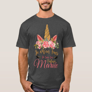 T-shirt Couronne de mariée personnalisée EVJF Linocorn