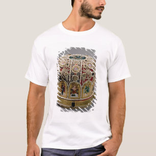 T-shirt Couronne de mitre réglée avec des perles et de