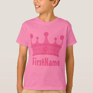 T-shirt Couronne de nom personnalisé