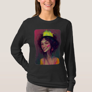 T-shirt Couronne de Princesse de Fête Célébration Amusante