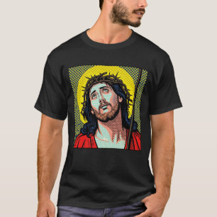 T-shirt Couronne d'épines Pop Art Religieux Trame de sélec