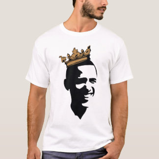 T-SHIRT COURONNE D'OBAMA ** NOIR ET OR