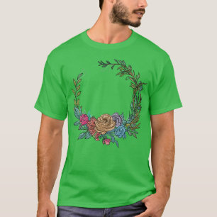 T-shirt Couronne florale de mariage I Bouquet de mariée st
