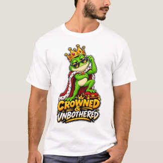 T-shirt Couronné & Impassible – Roi Grenouille Drôle