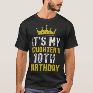 T-shirt Couronne Jaune 11ème Anniversaire Pour Fille De Ma