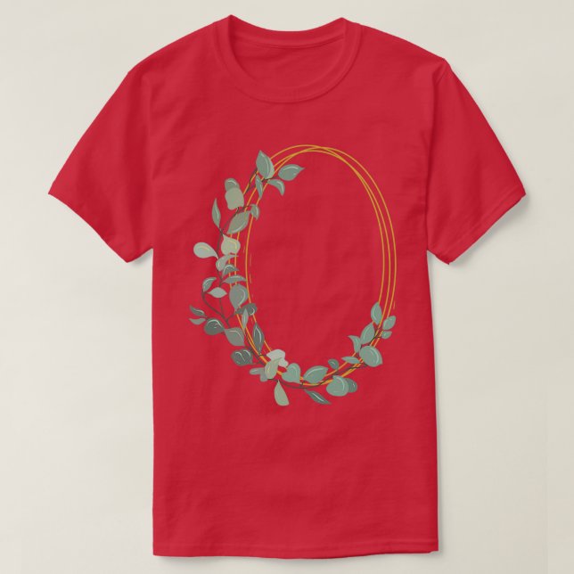 T-shirt Couronne mariage fleurie I Bouquet nuptial style b (Design devant)