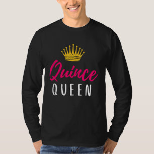 T-shirt Couronne pour Femmes Thème de Fête Quinceanera Dam