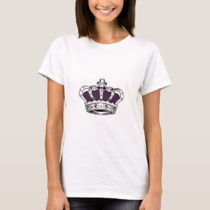 T-shirt Couronne - pourpre