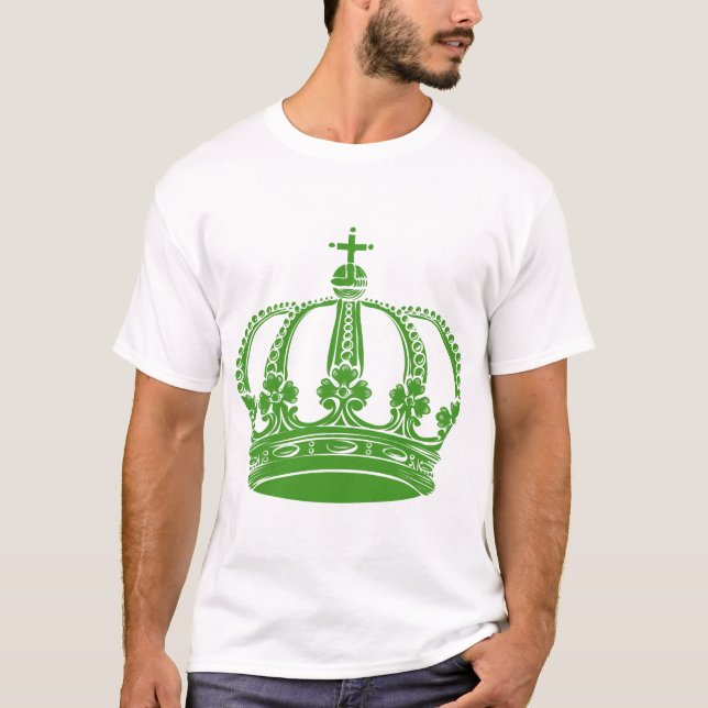 T-shirt Couronne royale 02 - Avocado Green (Devant)