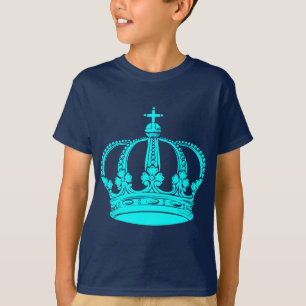 T-shirt Couronne royale 02 - Cyan