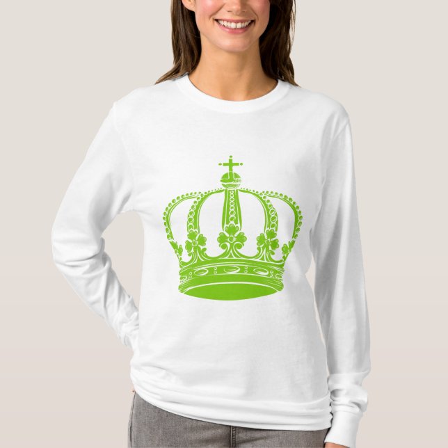 T-shirt Couronne royale 02 - Martian Green (Devant)